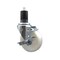 Service Caster 4'' Nylon Swivel 1-5/8'' Expanding Stem Caster with Brake SCC-EX20S414-NYS-TLB-158 - alternate 1